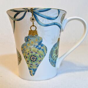 Westbury Court Teal Opulent Ornaments Coffee Tea Mug Cup Christmas